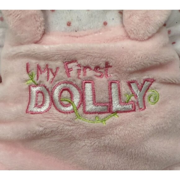Baby Gund My First Dolly Plush 12" Pink Soft Baby Toy Embroidered Details Gift - Picture 2 of 6